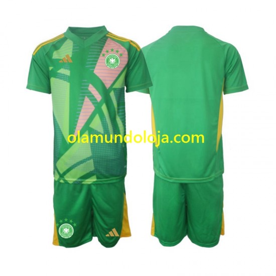 Camisola Alemanha Guarda-redes Criança Equipamento Terceiro 2024-2025 Manga Curta